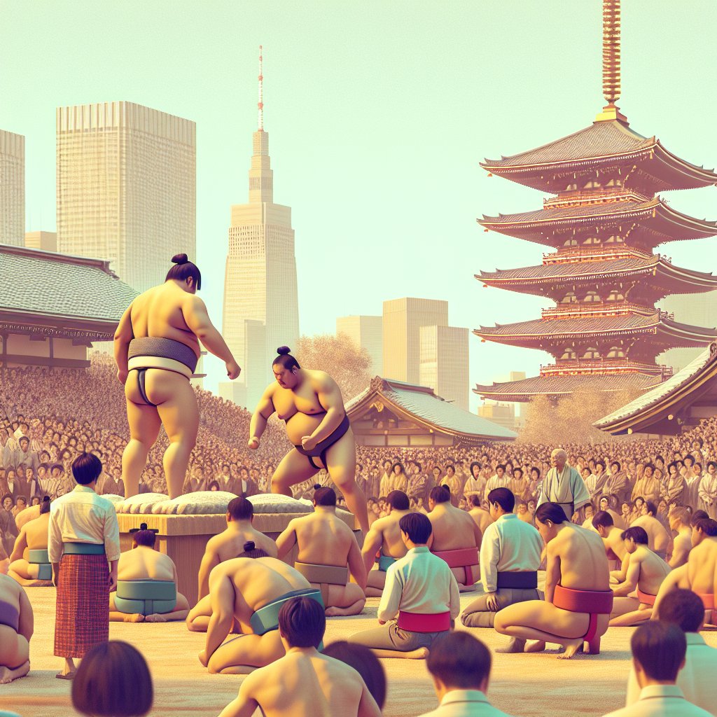 Tokyo's Traditional Sumo Wrestling Scene